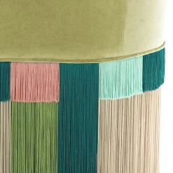 Pouf geometrico Wien verde Couture