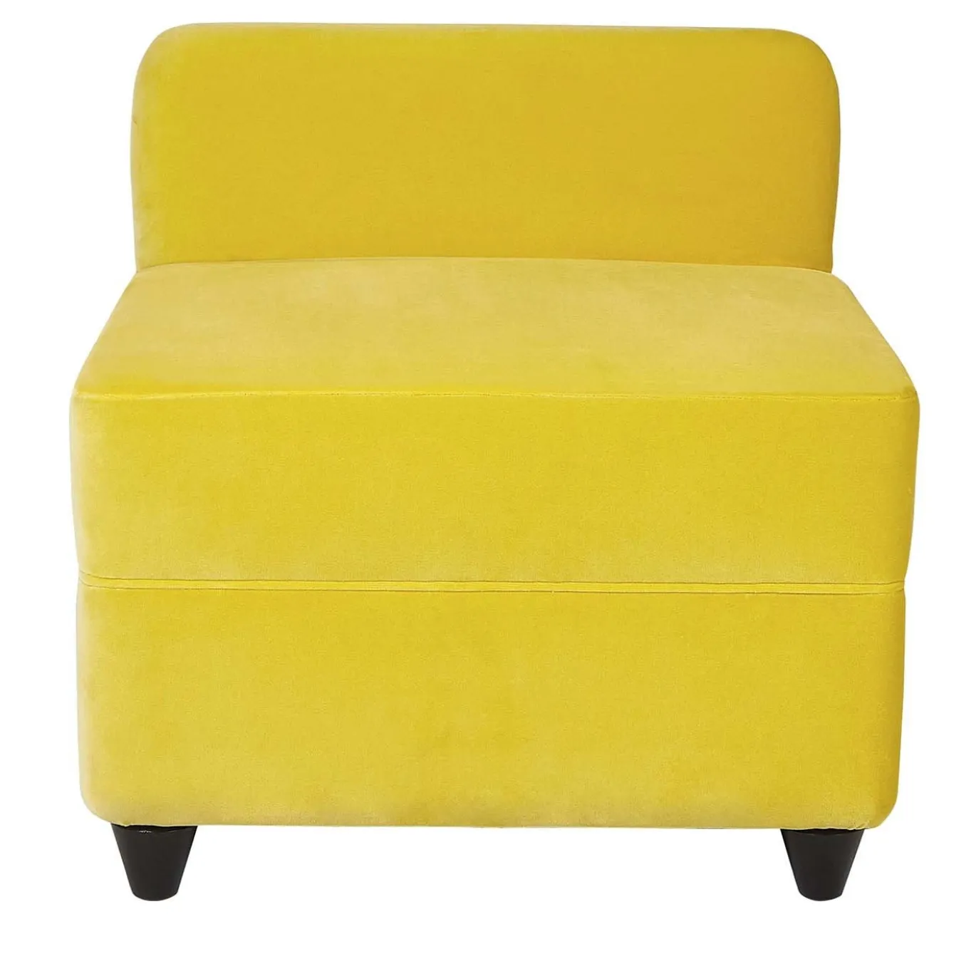 Pouf giallo con schienale Angolo di Corrado Corradi Dell'Acqua