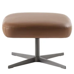 Pouf girevole in pelle Shape