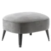 Pouf in nabuk grigio Mirage