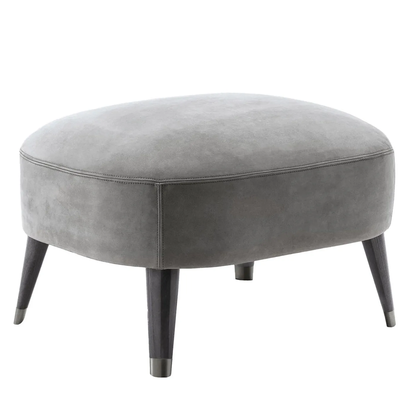 Pouf in nabuk grigio Mirage
