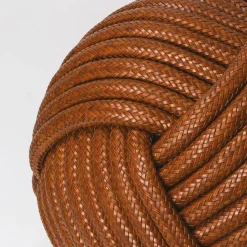 Pouf in pelle Nodo