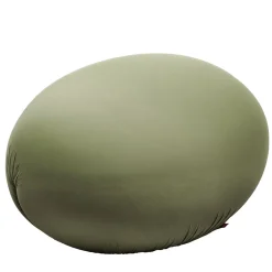 Pouf in tessuto tecnico verde Tato di Denis Santachiara