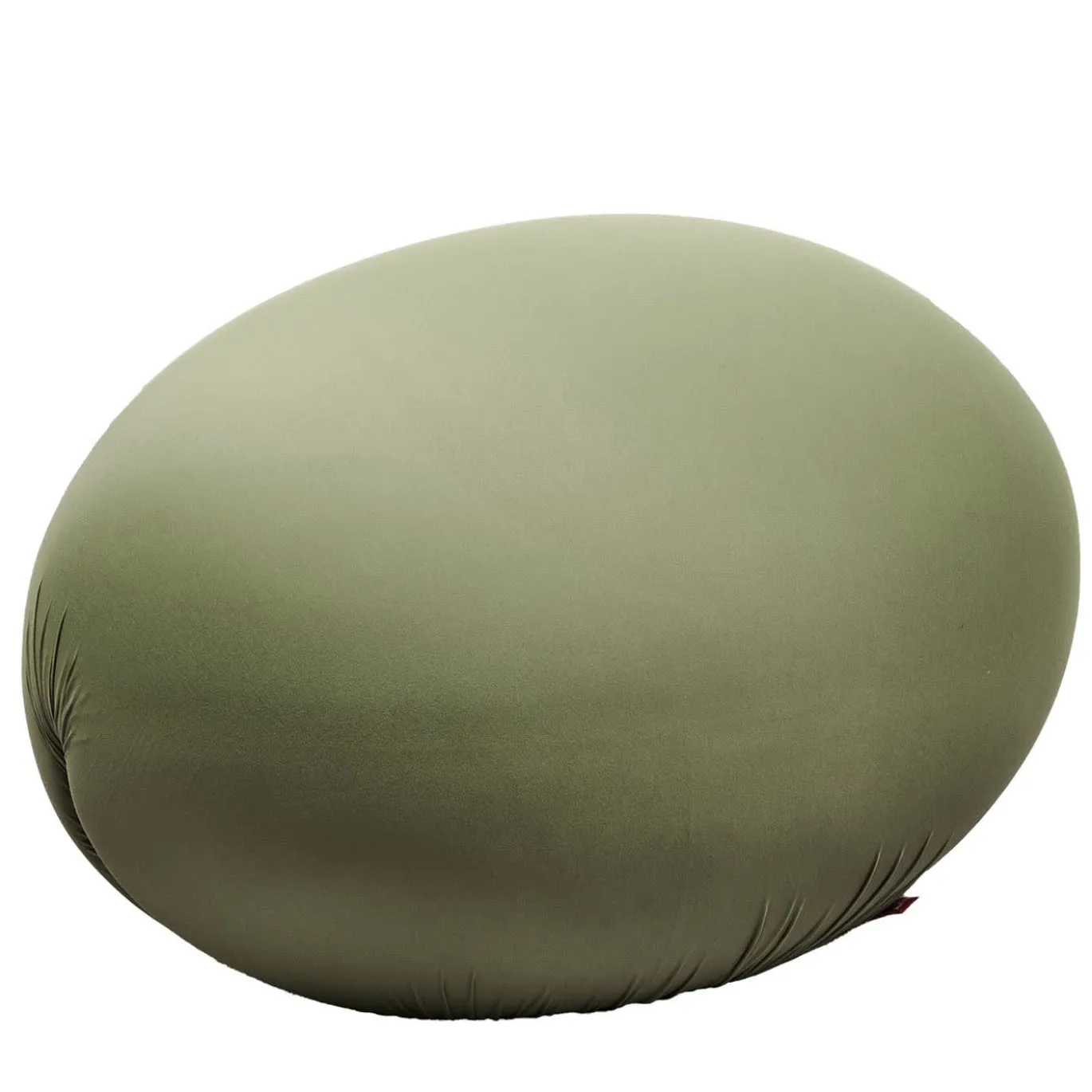 Pouf in tessuto tecnico verde Tato di Denis Santachiara