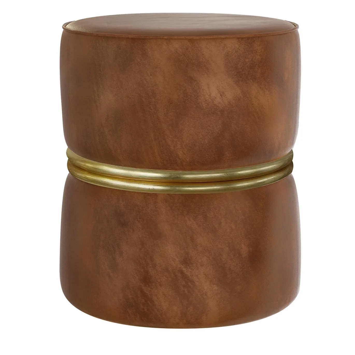 Pouf in velluto marrone Marshmallow