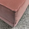 Pouf in velluto rosa antico Docker