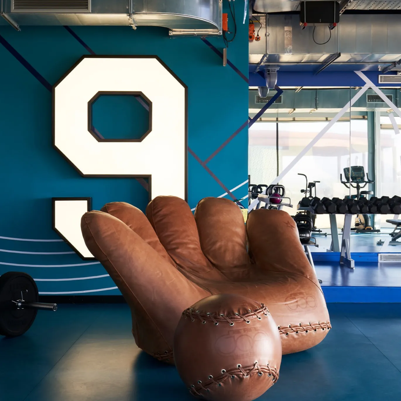 Pouf Joe Ball marrone