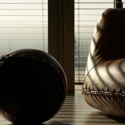 Pouf Joe Ball marrone