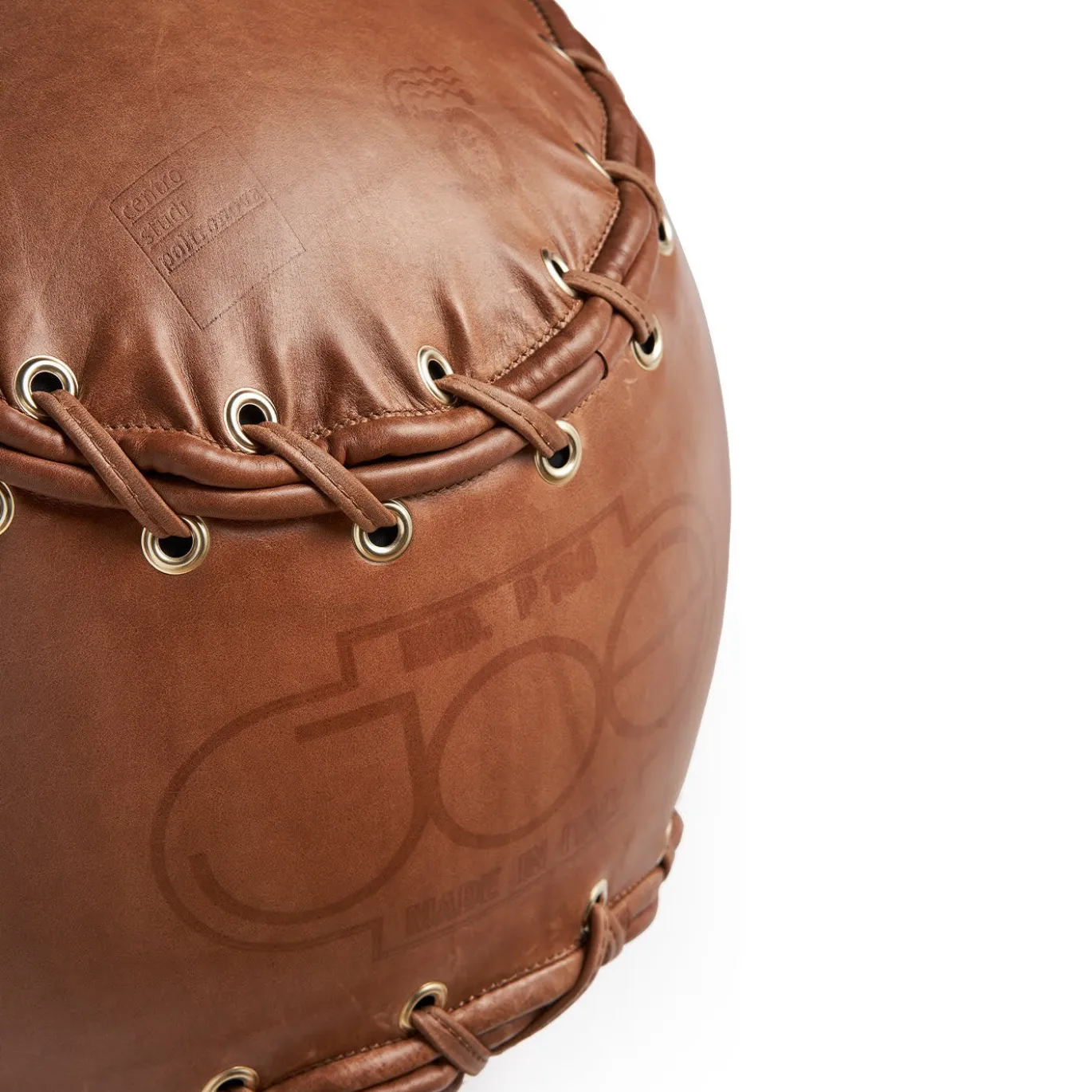 Pouf Joe Ball marrone