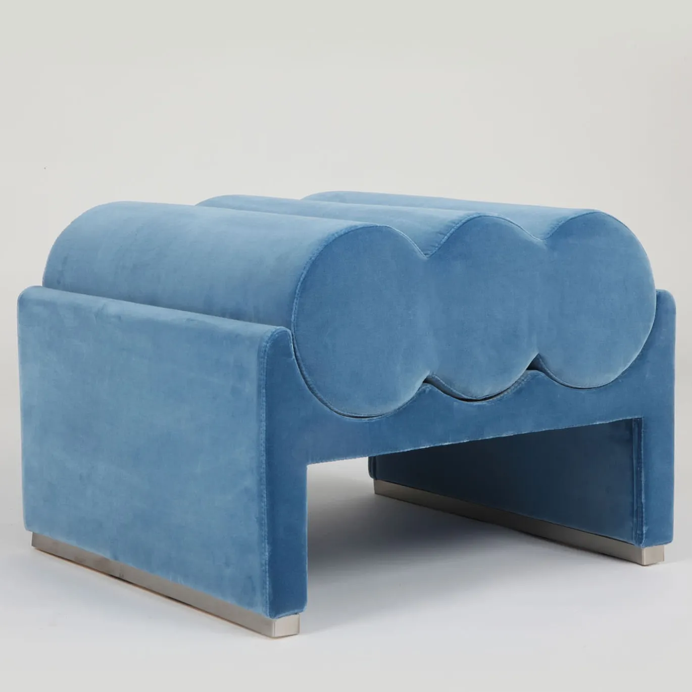 Pouf Kyle azzurro
