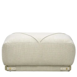 Pouf Leisure in velluto bogardine bianco di Lorenza Bozzoli