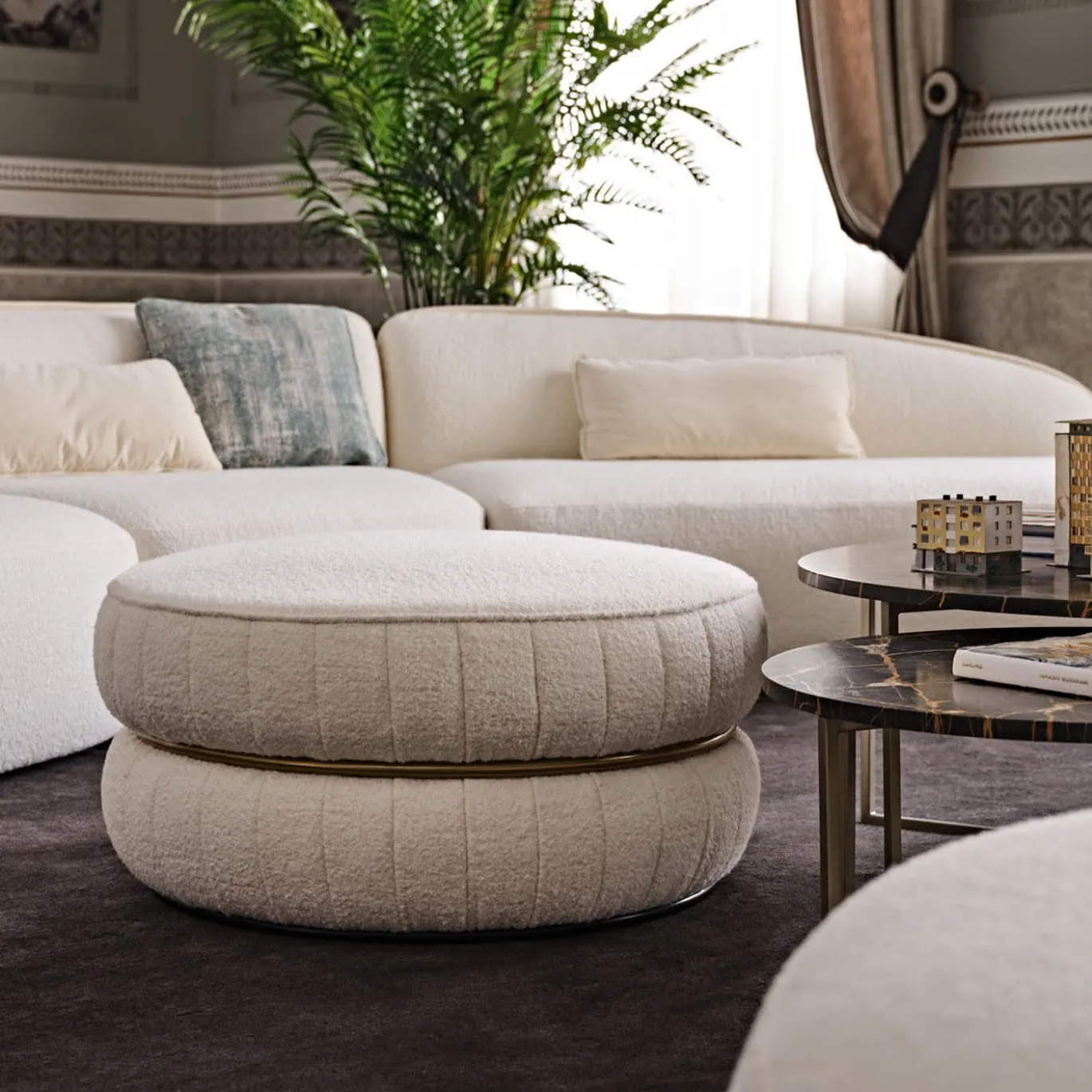 Pouf Lillo Bianco