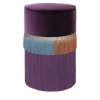 Pouf linea geometrica Couture viola