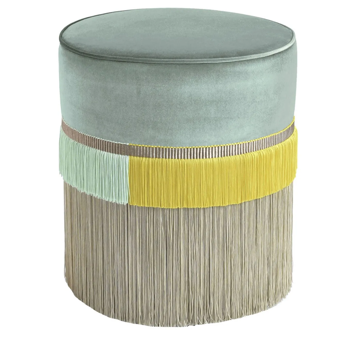 Pouf linea geometrica Mint Couture