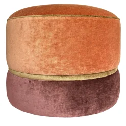 Pouf Lollipouf in Velluto Arancione