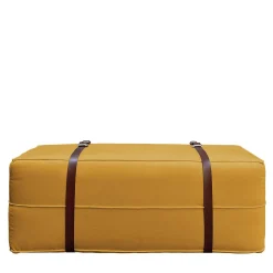 Pouf lungo Docker in velluto giallo oro