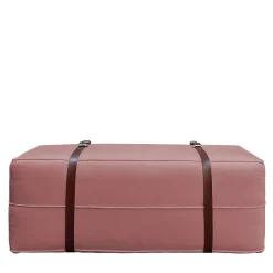 Pouf lungo Docker in velluto rosa antico