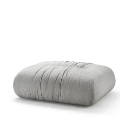 Pouf Mambo in tessuto sofi grigio di Lorenza Bozzoli