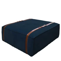 Pouf Maxi Docker in velluto blu