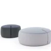 Pouf medio grigio chiaro TOMMY di Basaglia + Rota Nodari