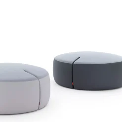 Pouf medio grigio TOMMY di Basaglia + Rota Nodari