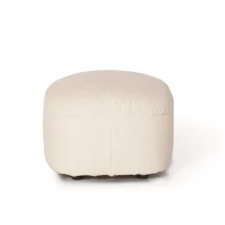 Pouf Muffin bianco panna