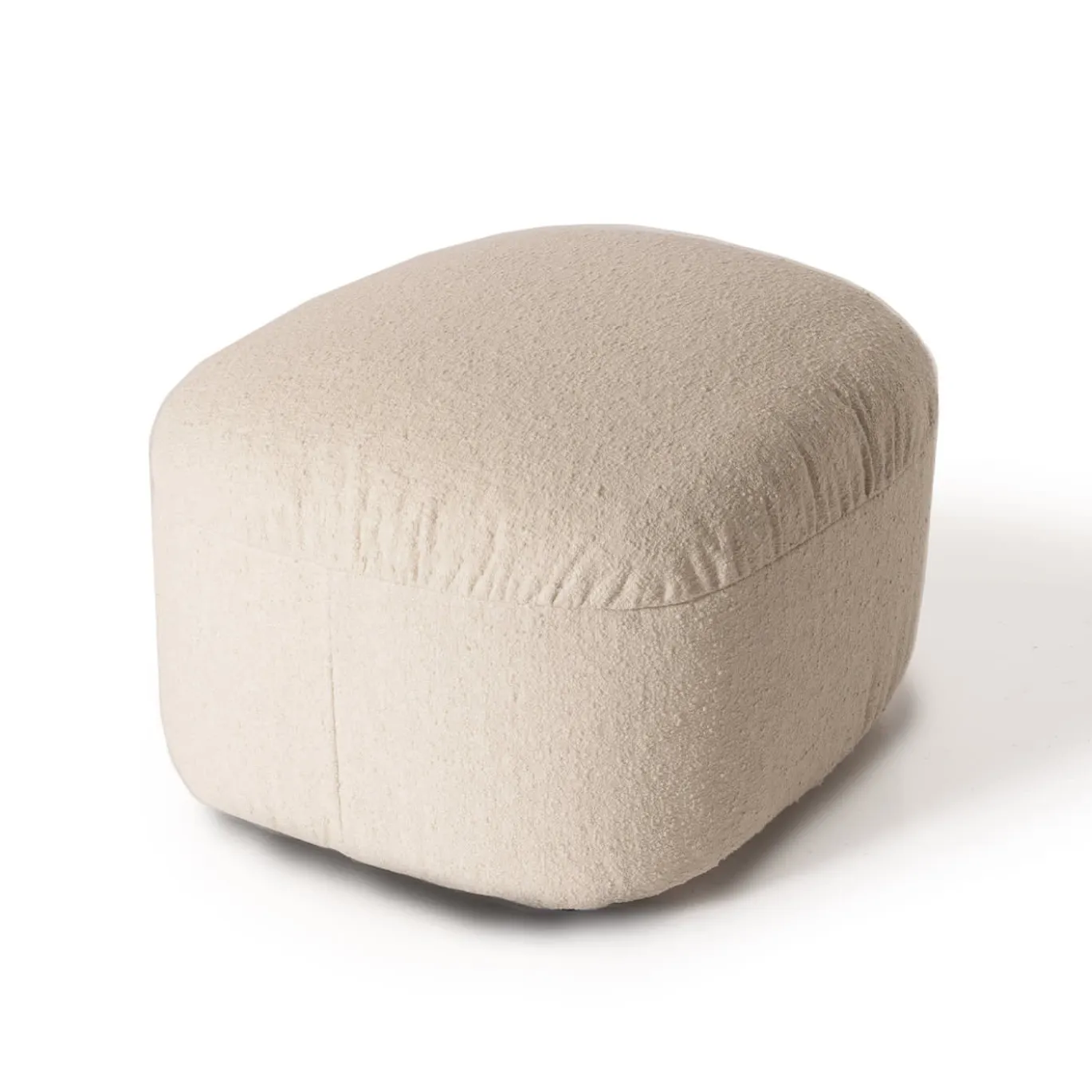Pouf Muffin bianco panna