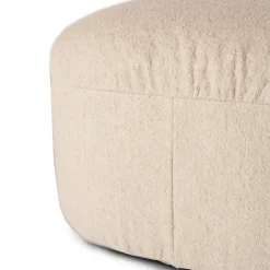 Pouf Muffin bianco panna