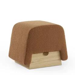 Pouf Onigiri color caramello