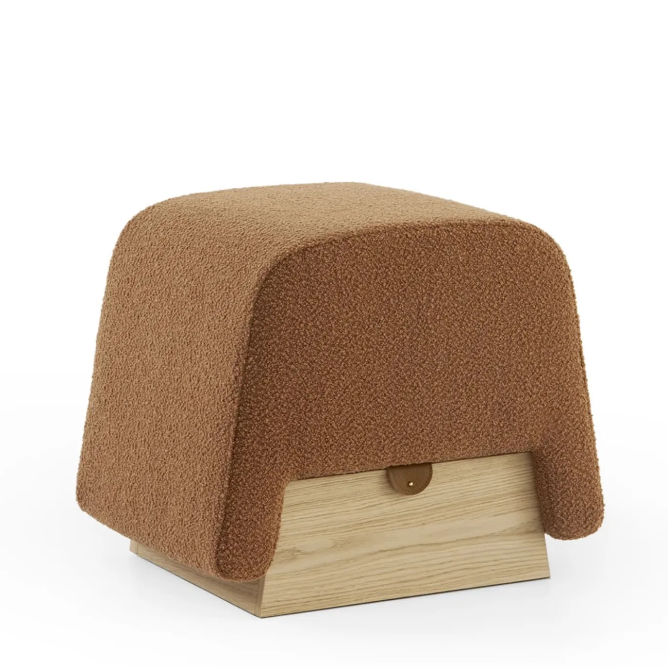 Pouf Onigiri color caramello