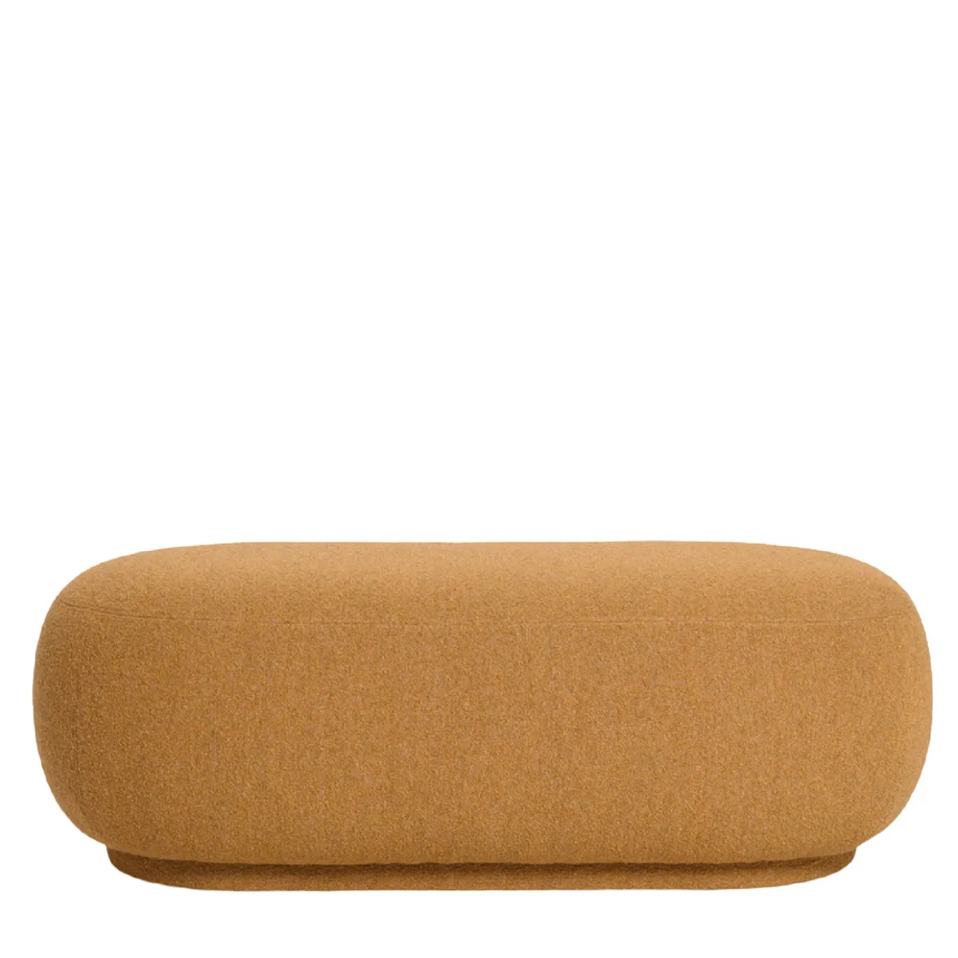 Pouf Ovale Bombo Senape della Collezione Riviera