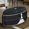 Pouf ovale Infinity Cherry