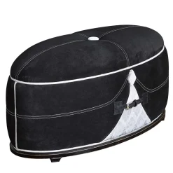 Pouf ovale Infinity Cherry