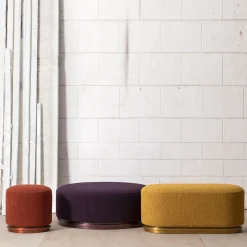 Pouf Punto Piccolo Rosso