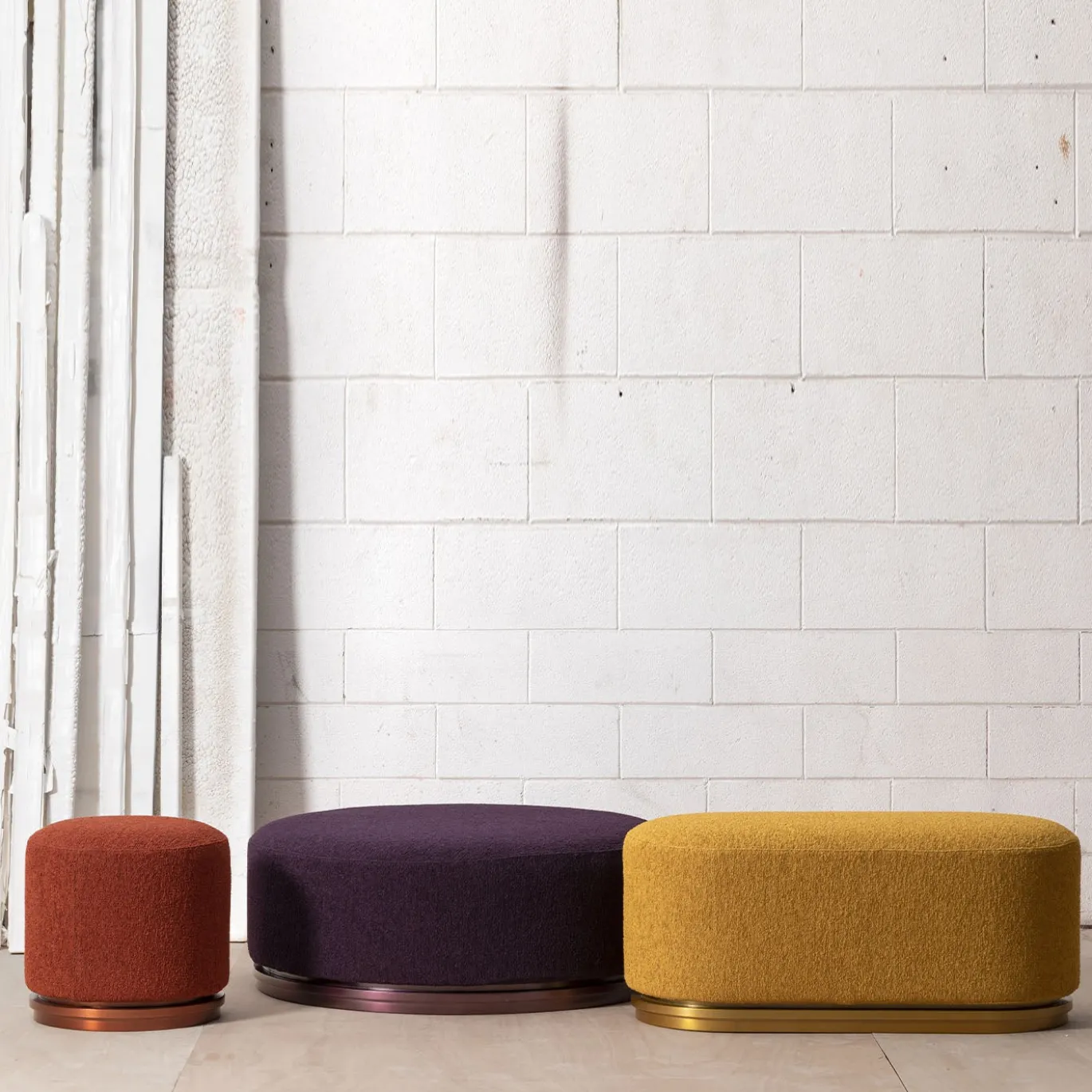 Pouf Punto Piccolo Rosso