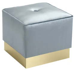 Pouf quadrato Eos Azzurro