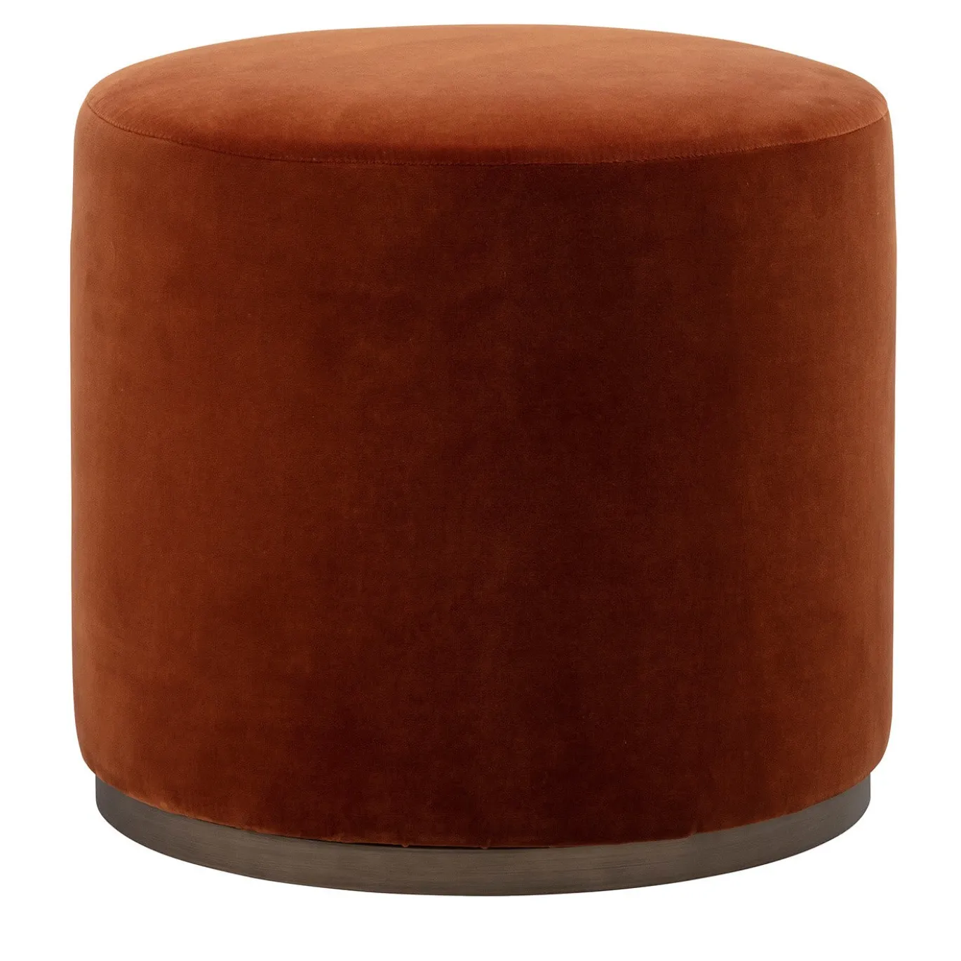 Pouf rosso Ciro Tondo di Ciarmoli Queda Studio