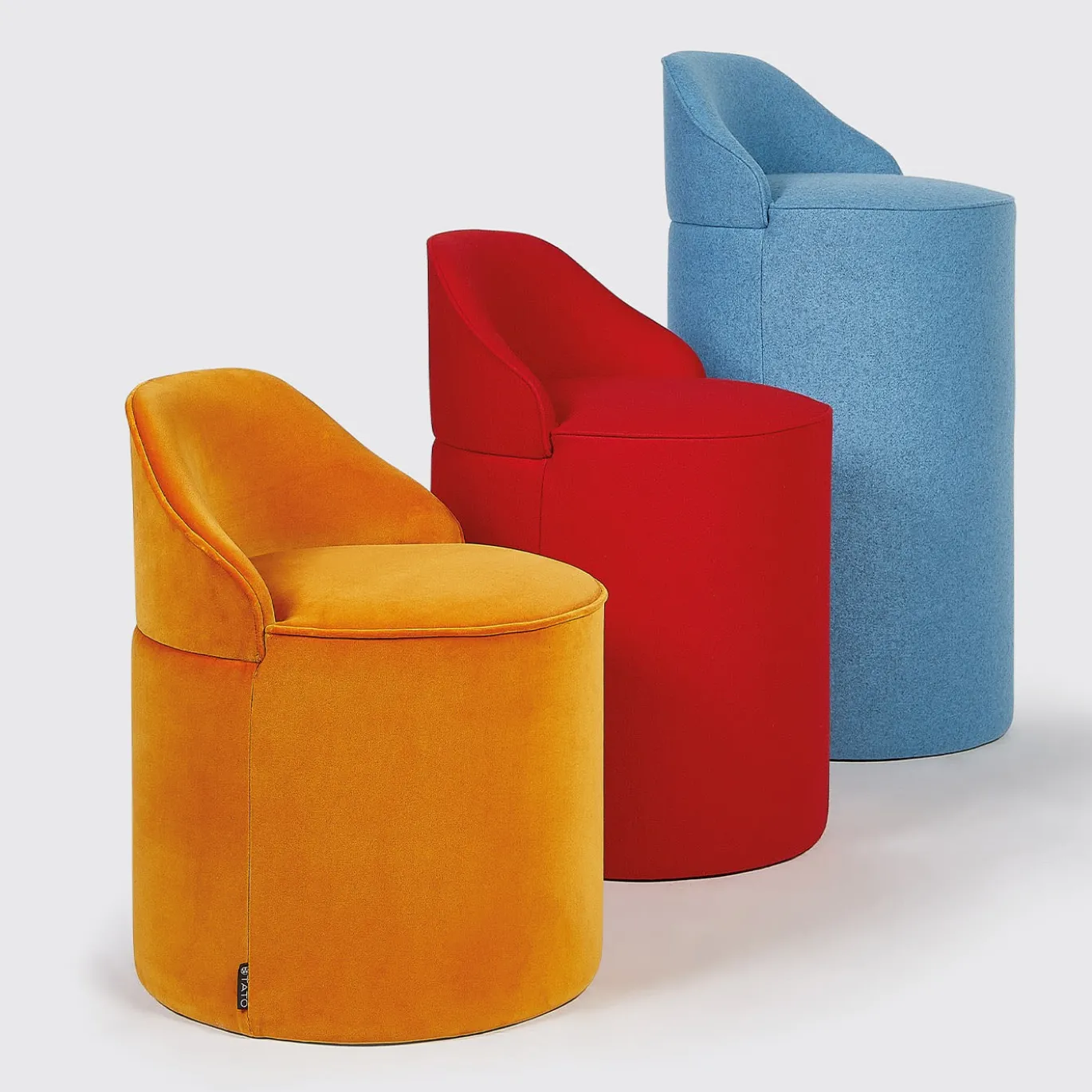 Pouf rosso medio Sella
