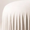 Pouf rotondo Margot bianco panna