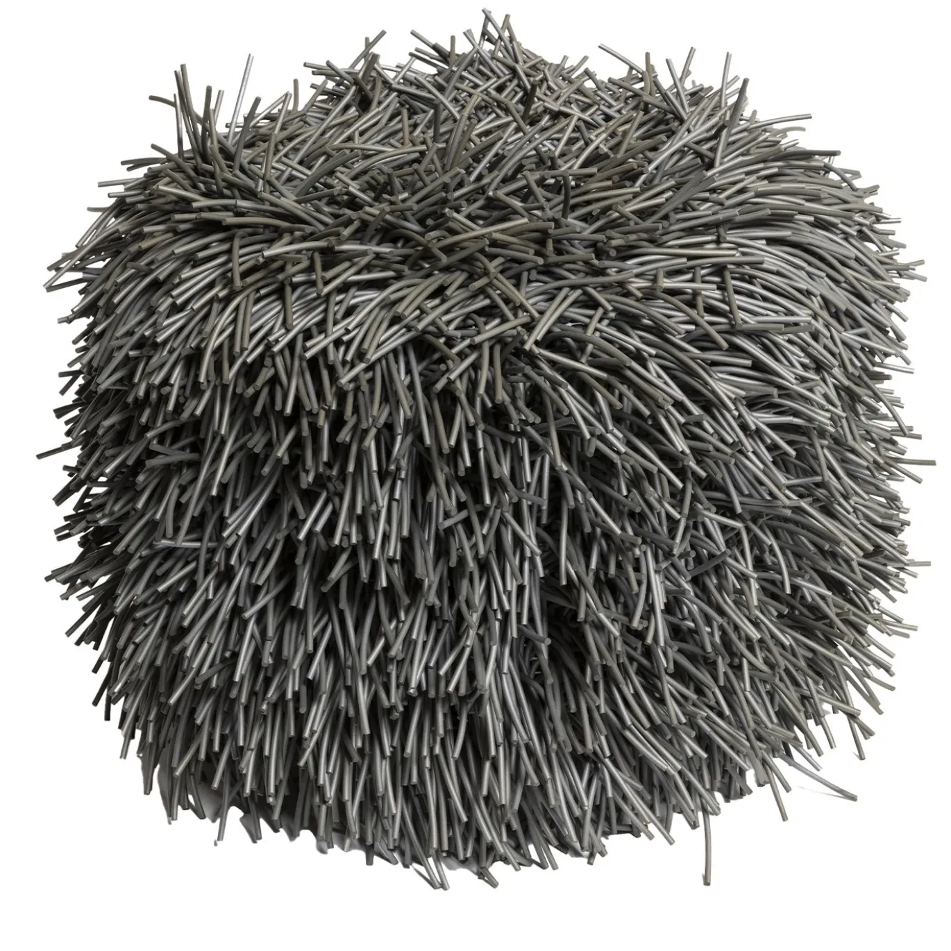 Pouf rotondo Porcupine grigio