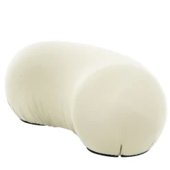 Pouf Tato Bean in tessuto tecnico bianco