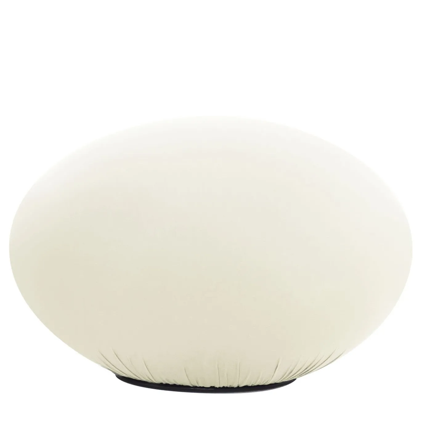 Pouf Tato in tessuto tecnico bianco