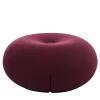 Pouf Tatone in tessuto tecnico bordeaux