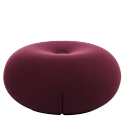 Pouf Tatone in tessuto tecnico bordeaux