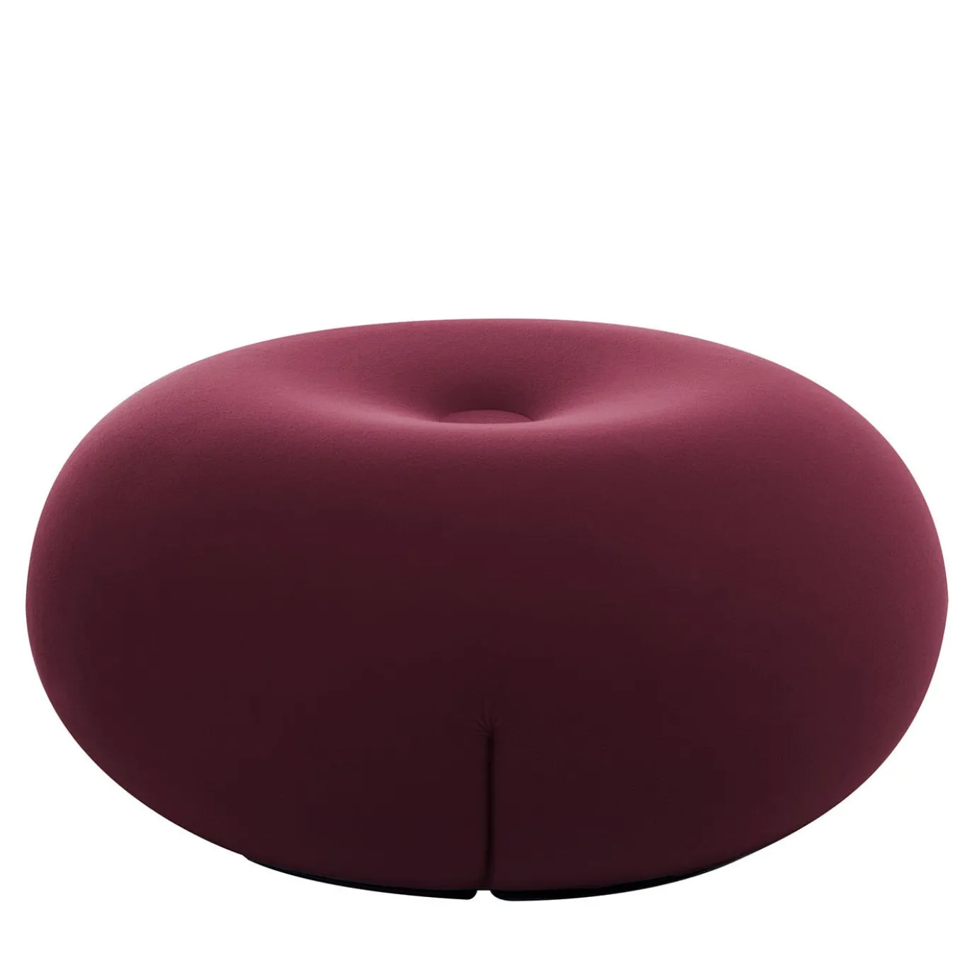 Pouf Tatone in tessuto tecnico bordeaux