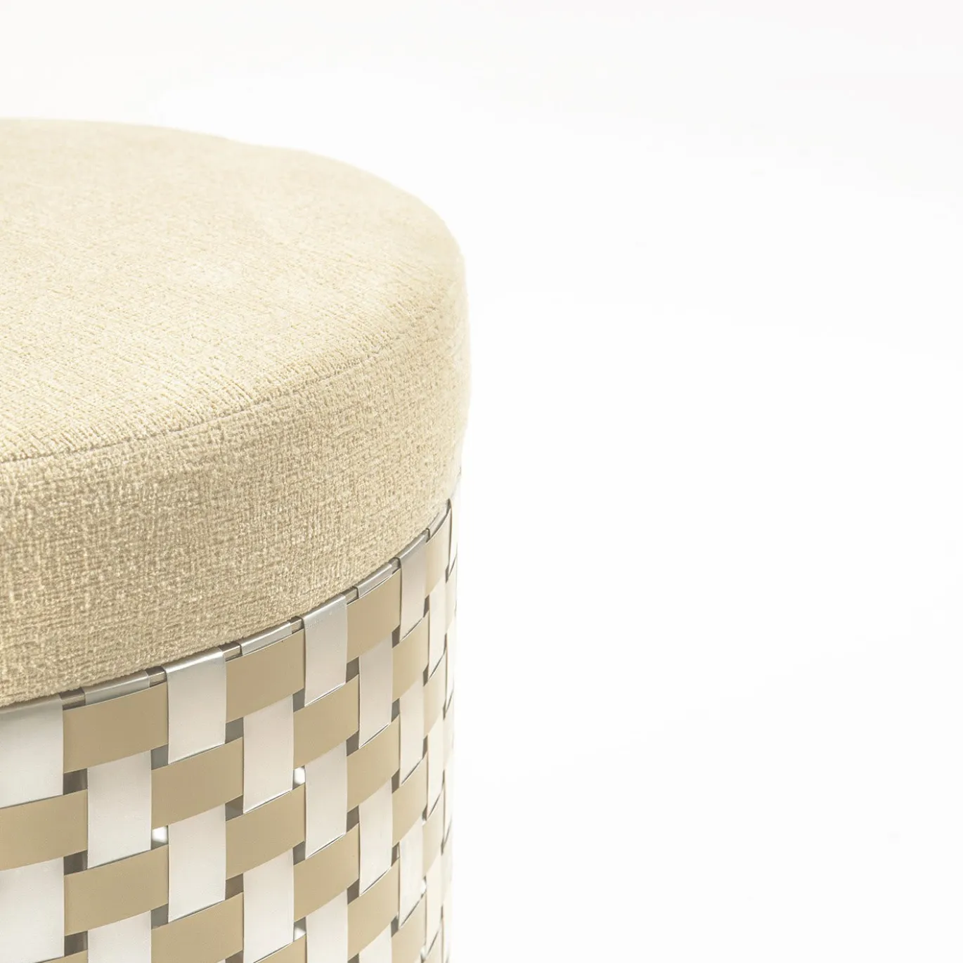 Pouf Vesta Optical Gold
