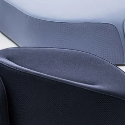 Pouf Waves Diamond grigio scuro con schienale