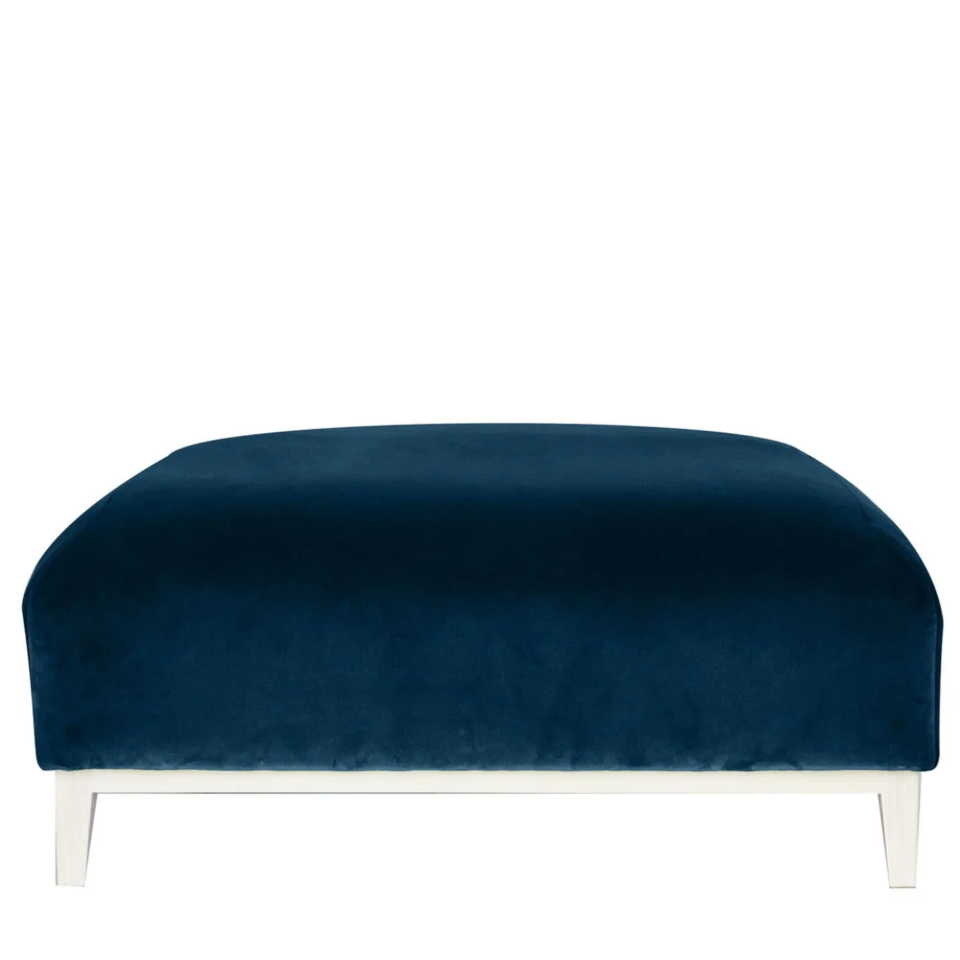 Pouf Zeno Eco In Velluto Blu Scuro Di Brian Sironi
