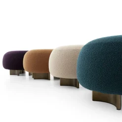 Punto e Virgola Pouf Pavone Blu
