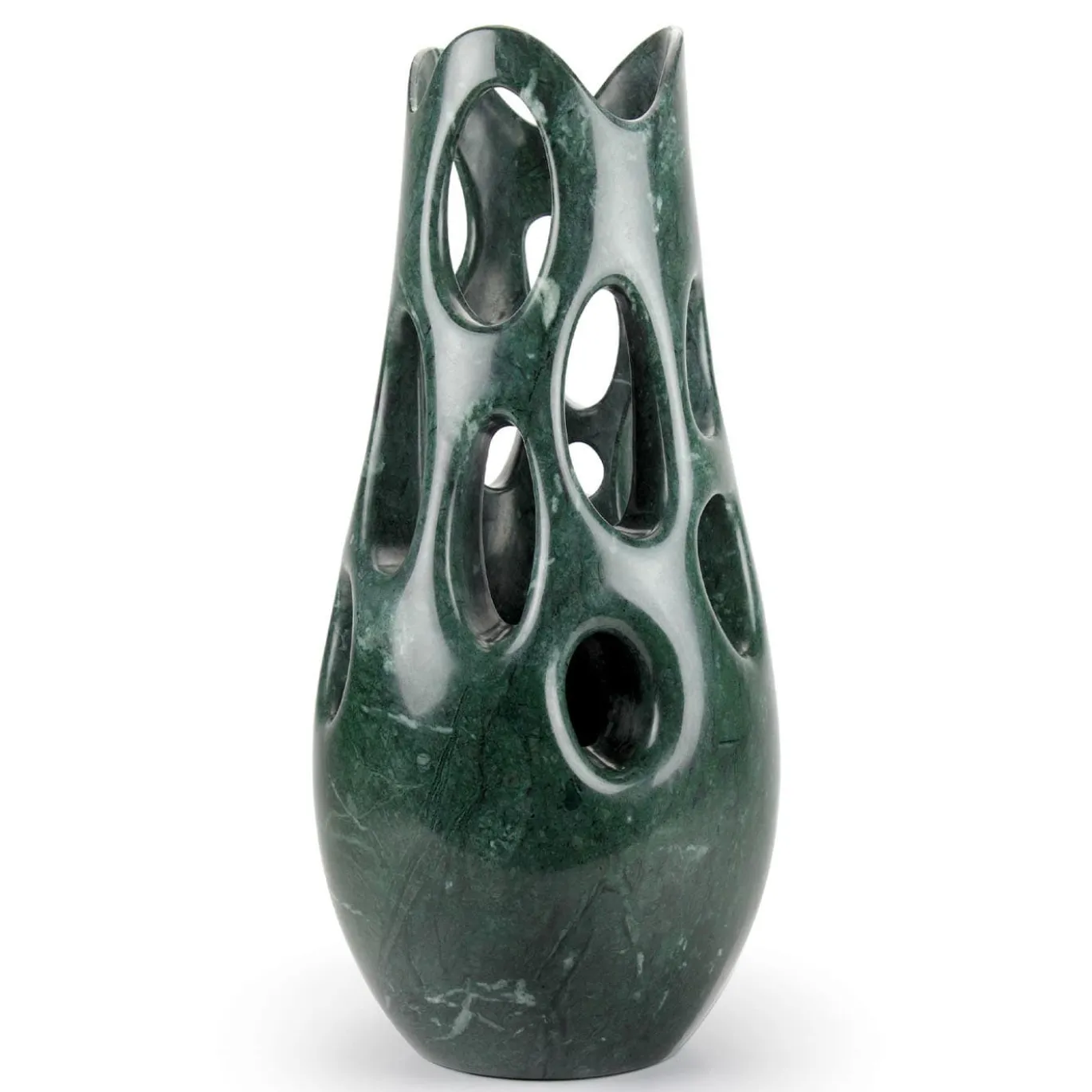 PV04 Vaso di marmo verde imperiale